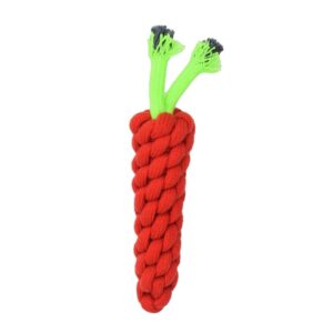 Rope Chew Carrot Toy Red | Red Carrot Dog toys