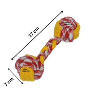 Rope Dumbbell dog toy