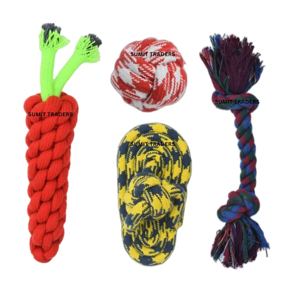 Dog Rope Combo of 4 | Dog toys combo