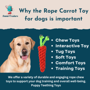 Carrot rope dog toy